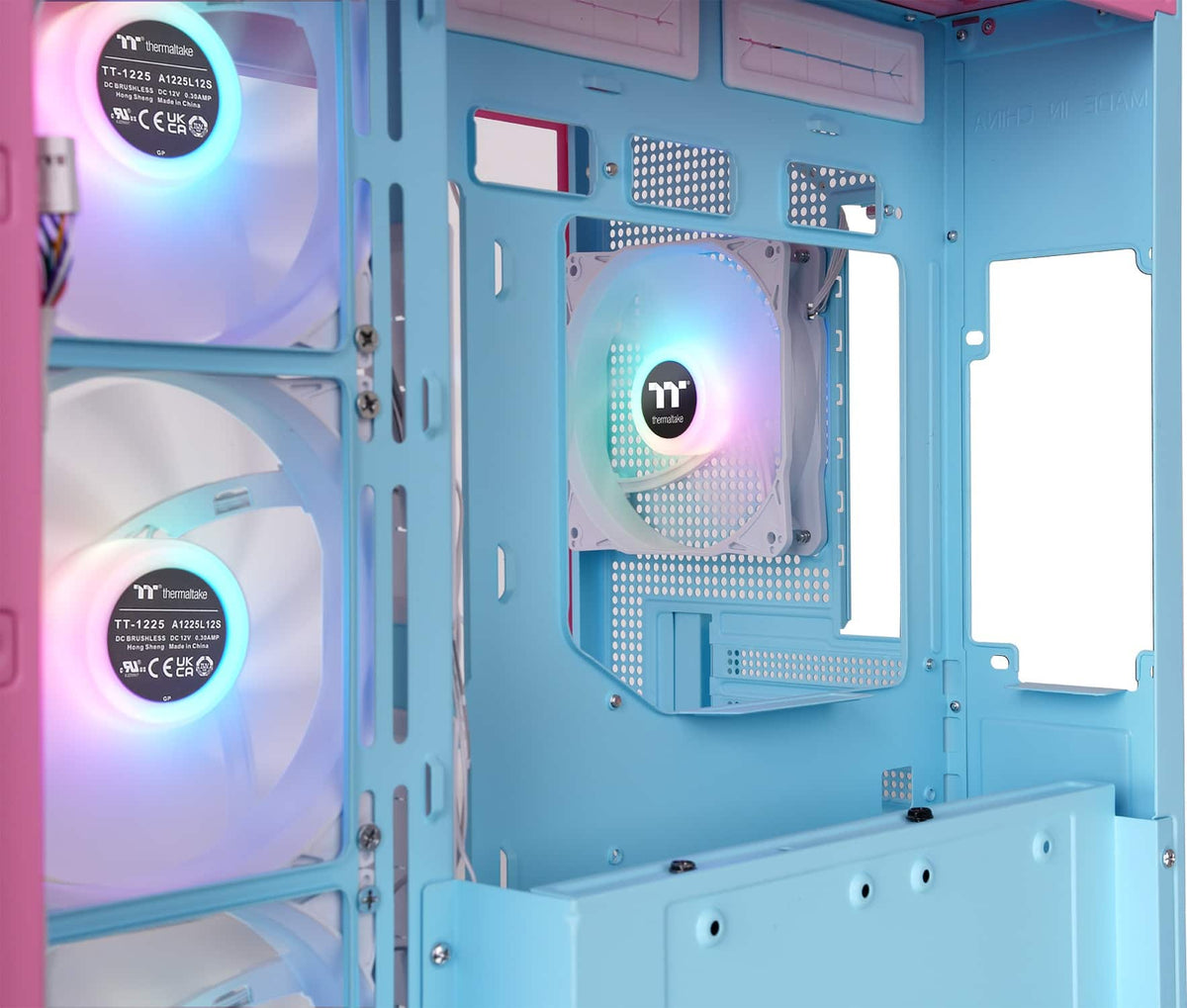 Thermaltake - View 380 TG ARGB ATX Mid-Tower PC Case - Bubble Pink