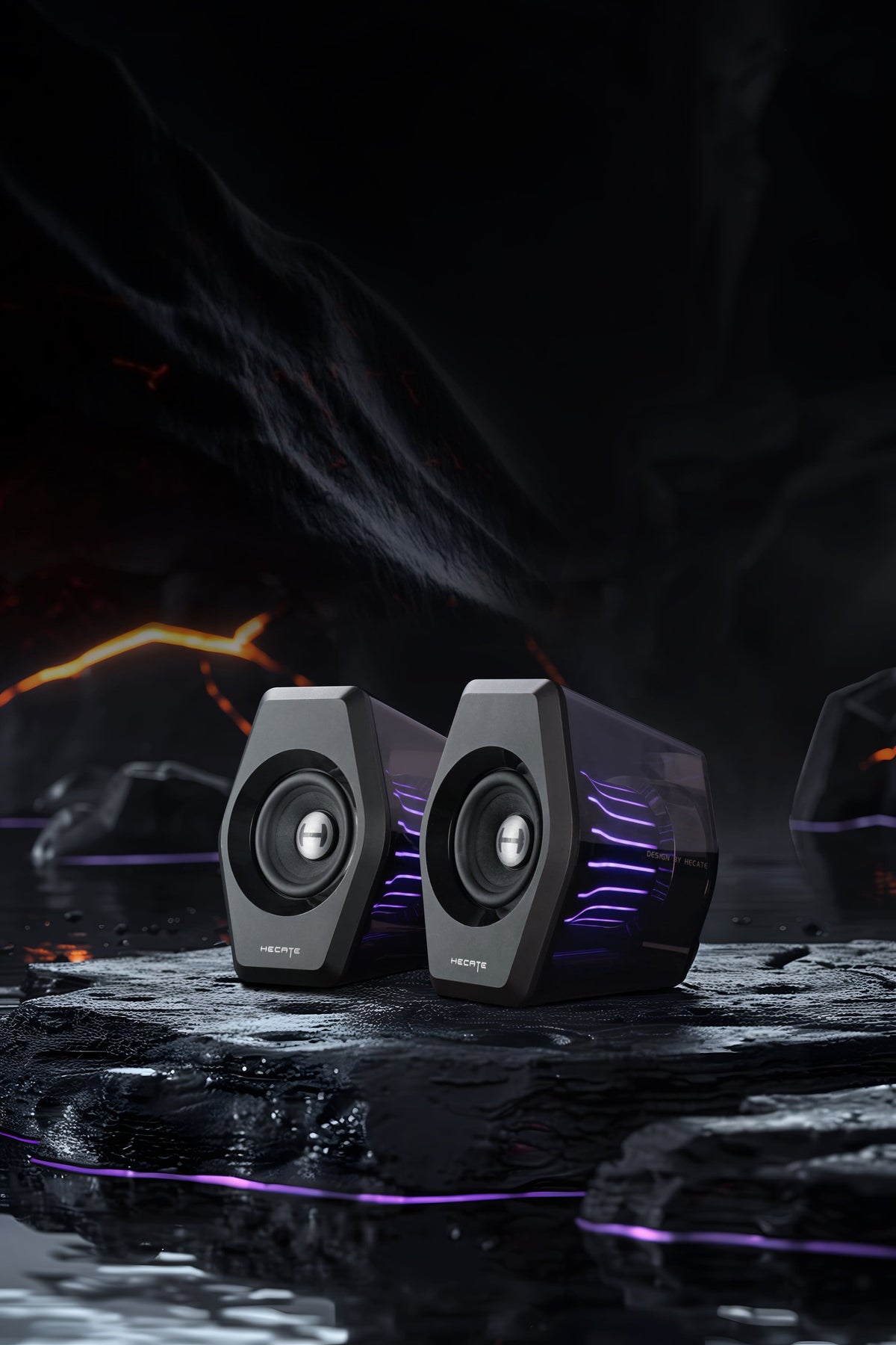 Edifier - G2000 Pro 2.0 Bluetooth Gaming Speakers with RGB Lighting (2-Piece) - Black
