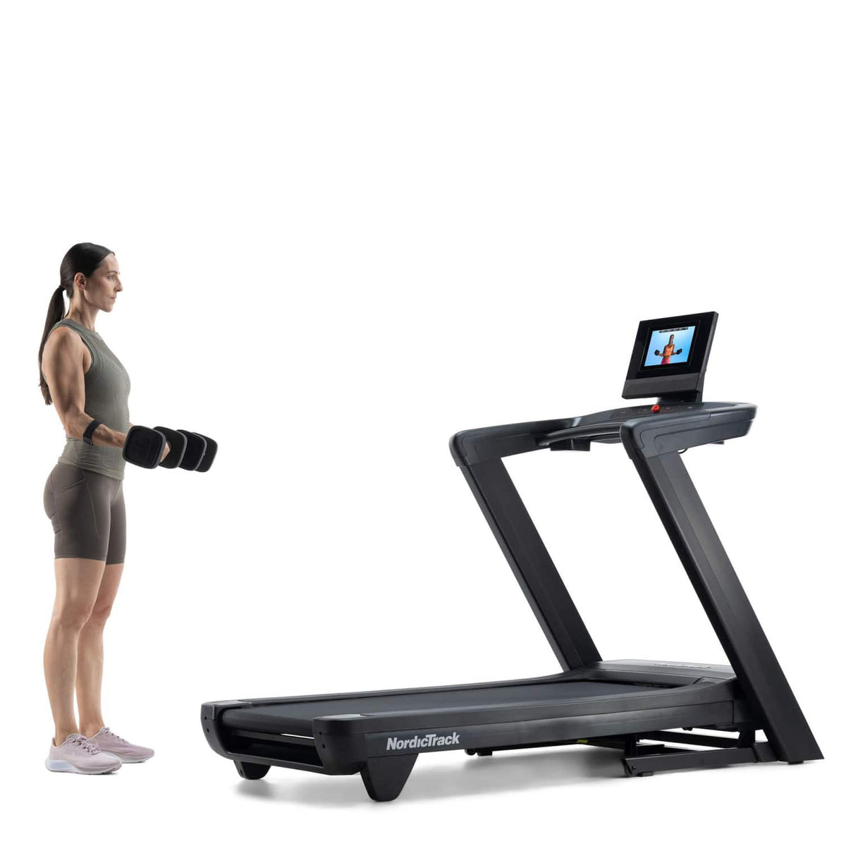 NordicTrack - Commercial 1250 Treadmill with 10" Tilting Touchscreen - Black