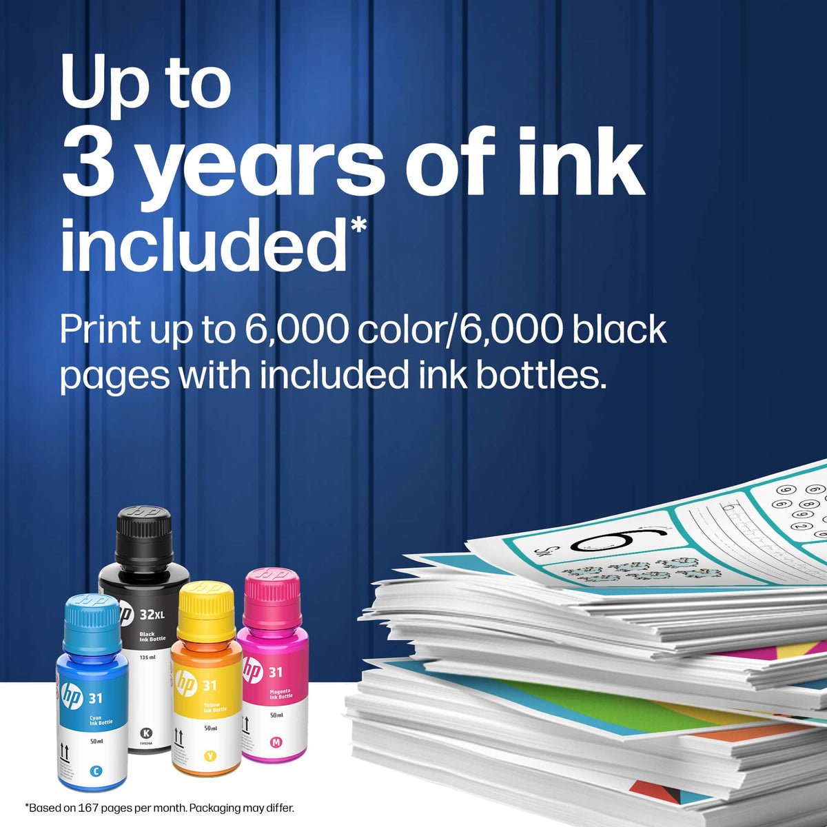 HP - Smart Tank 5001 Wireless All-in-One AI-Enabled Cartridge-Free Supertank Inkjet Printer with 3 Years of Ink Included¹ - Basalt