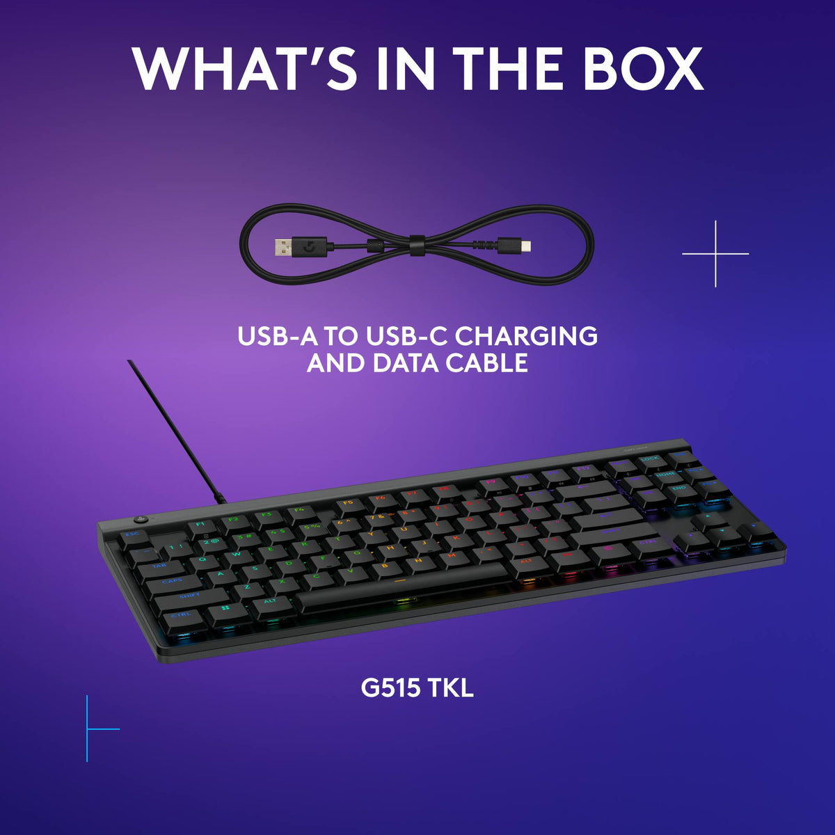 Logitech - G515 TKL Wired Mechanical Tactile (Brown) Switch Gaming Keyboard with LIGHTSYNC RGB - Black
