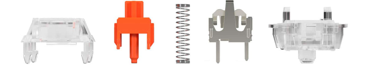Glorious - Lubed Mechanical Keyboard 3-pin Hot Swappable Switches (110x) - Linear - Fox