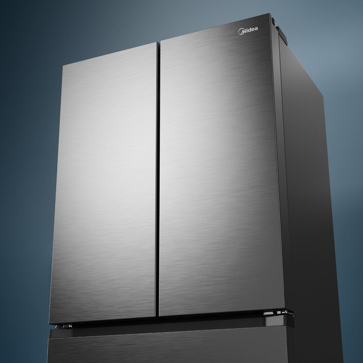 Midea - 32 cu. ft. Standard-Depth PLUS™ French Door Refrigerator + Water2Ways™ + Dual Icemaker + Extra-Large Capacity - Stainless Steel