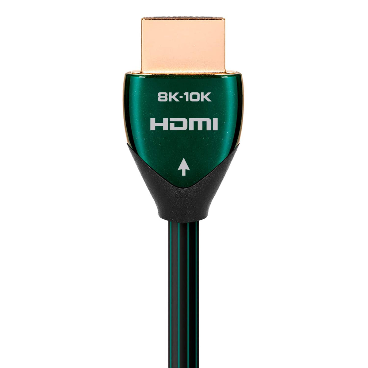 AudioQuest - Forest 48 9.8' 4K-8K-10K 48Gbps In-Wall Rated HDMI Cable - Black with Green Stripes