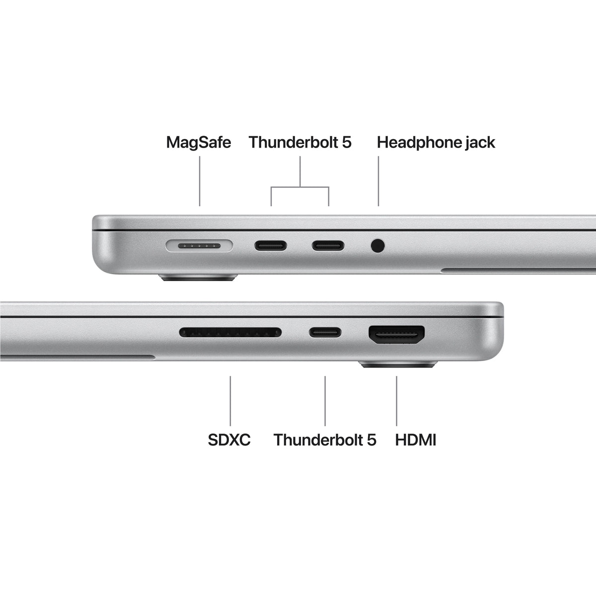 Apple - MacBook Pro 14-inch Laptop - M5 Pro chip with 18-core CPU and 20-core GPU - 24GB Memory - 2TB SSD - Silver