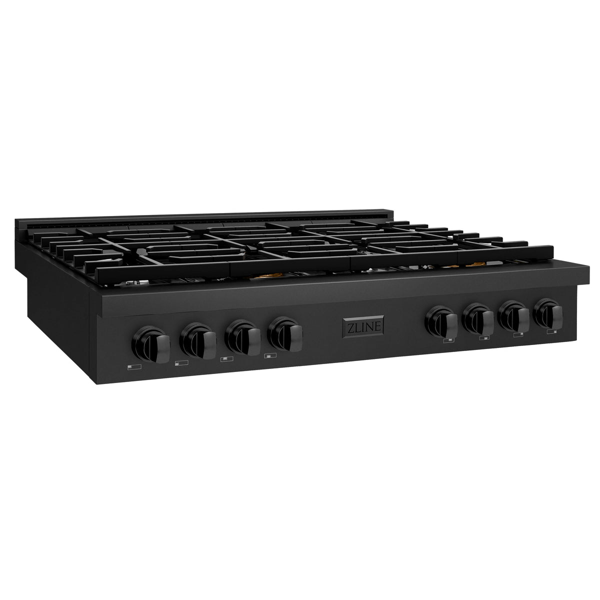 ZLINE - 48 in. Wide 8 Burner Paramount Gas Rangetop (SRTB-48) - Black Stainless Steel