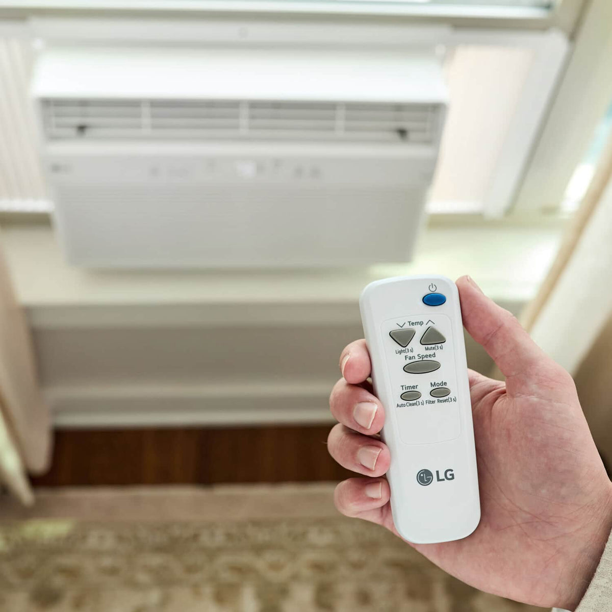 LG - 150 Sq. Ft. 5,000 BTU Window Air Conditioner - White
