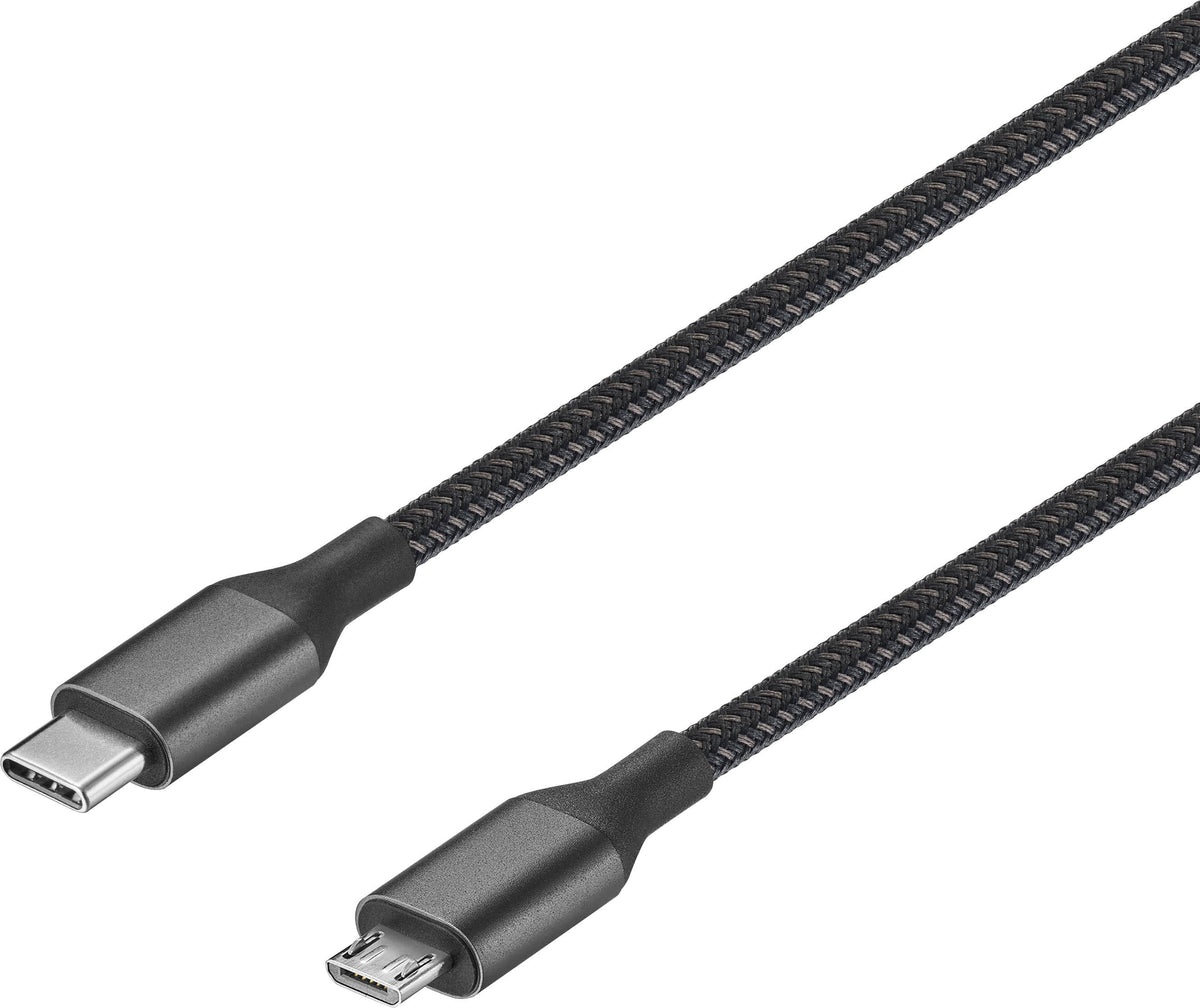 Insignia™ - 3.3-Foot USB-C to Micro USB Cable - Black