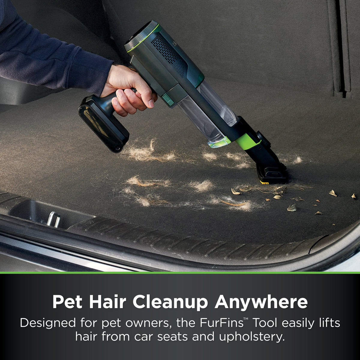 Shark - PowerBoost Cordless 2-in-1 Car/Home Handheld PowerVac - Charcoal + Electric Green