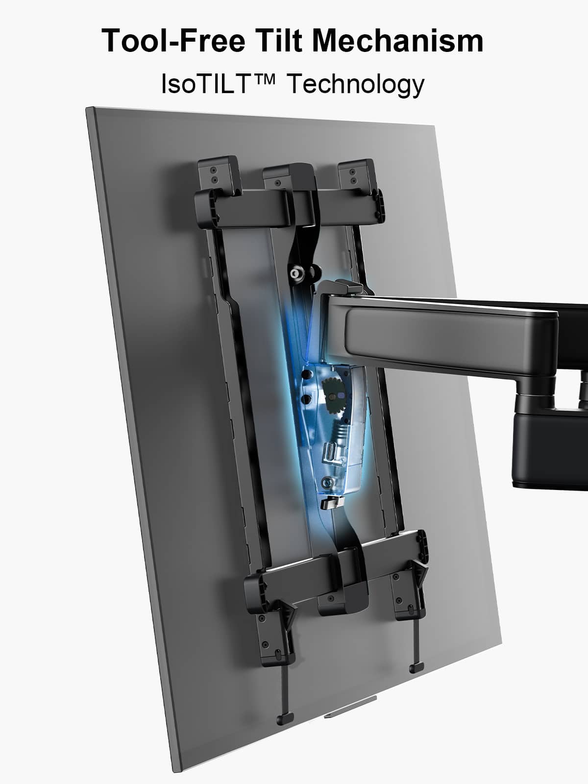 ErgoAV - 39″ to 65″ Full Motion TV Mount - Black