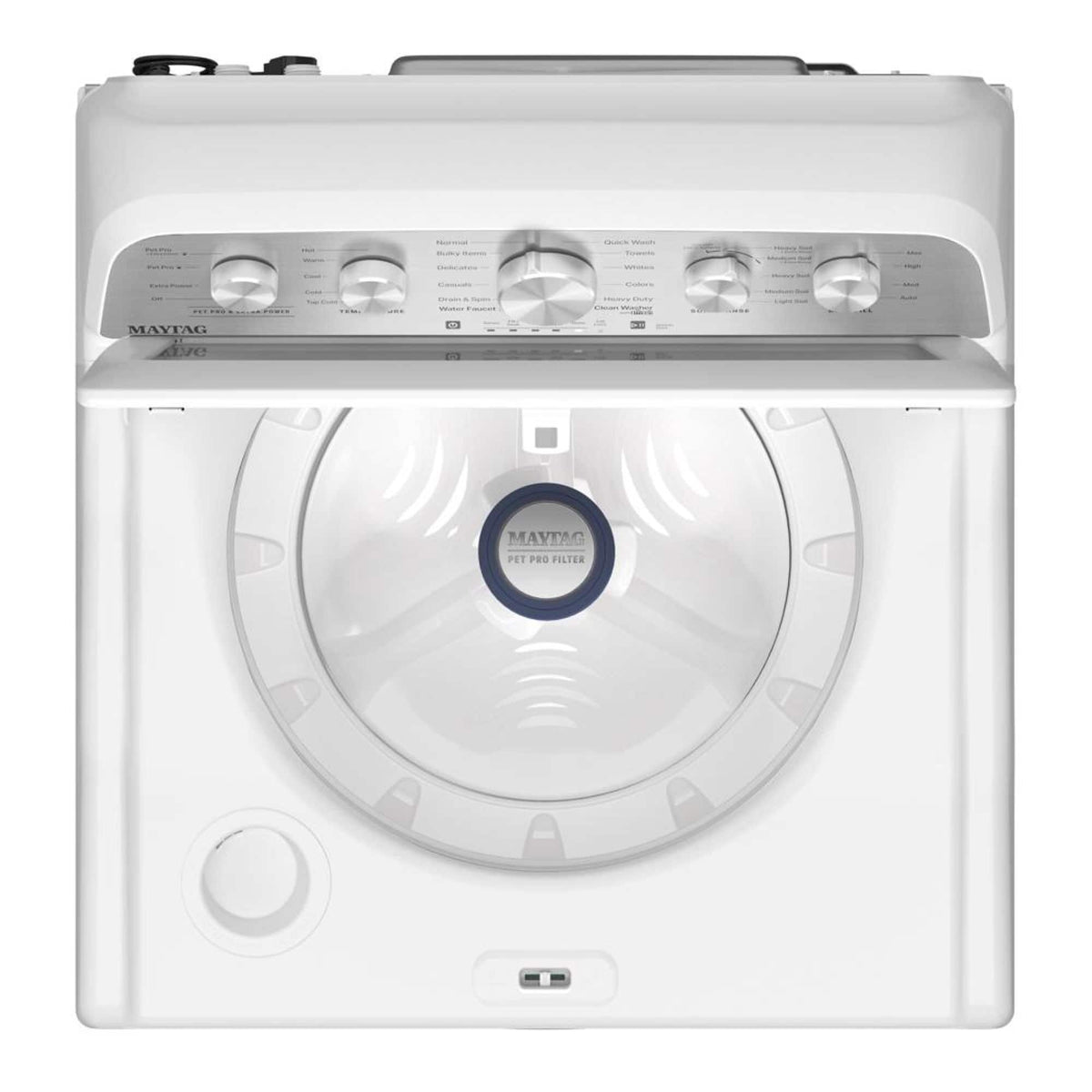 Maytag - 4.7 Cu. Ft. Top Load Washer with Extra Power and Pet Pro Option - White