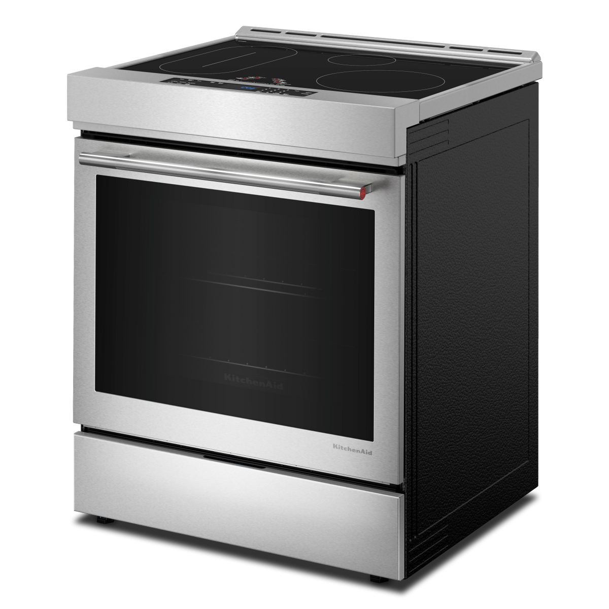 KitchenAid - 30-Inch 4-Element Induction Slide-In Convection Range with Air Fry - PrintShield Stainless Finish
