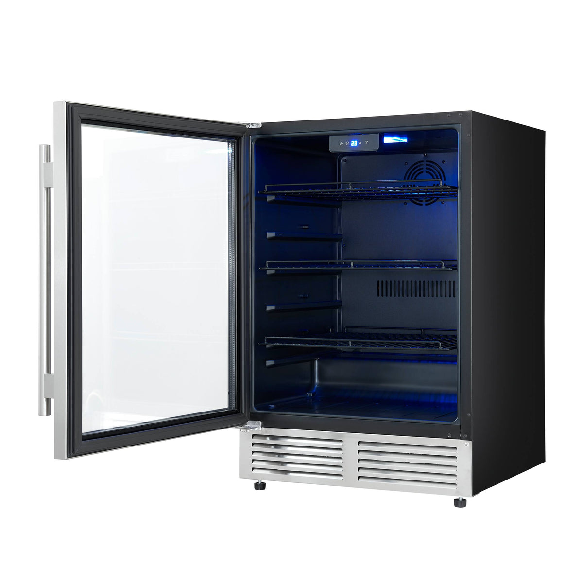Forno Appliances - Frescolino 188-Can Convertible 4.8 Cu. Ft. 24" Wine Cooler - Stainless Steel