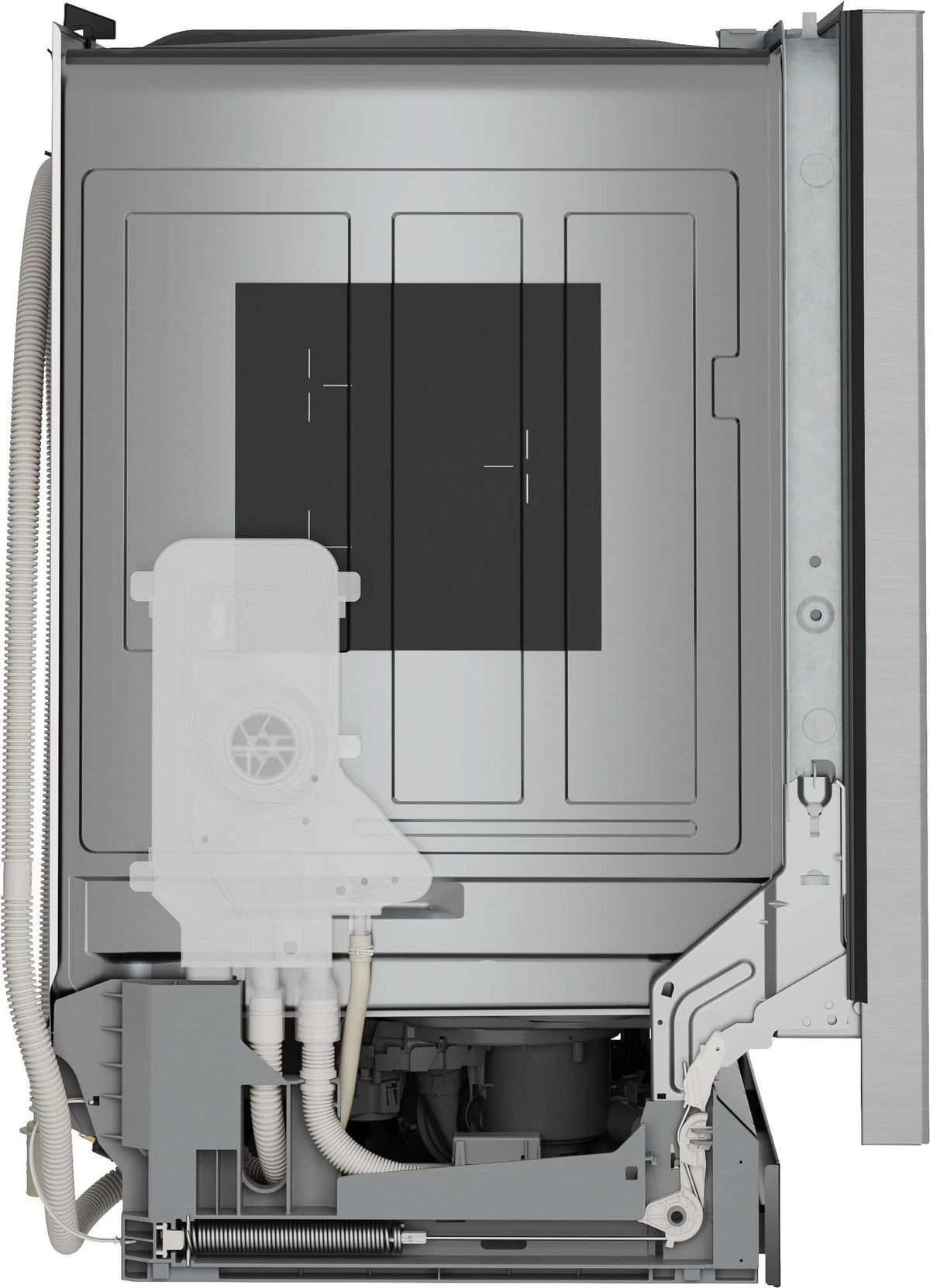 Bosch - 300 Series 24" Front Control Smart Built-In Stainless Steel Tub Dishwasher with 3rd Rack and PrecisionWash, 48 dBA - Stainless Steel