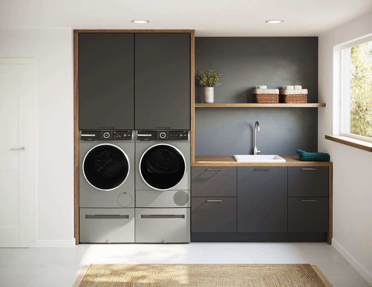 Laundry Pedestal for Bosch 800 Series Dryer - Silver