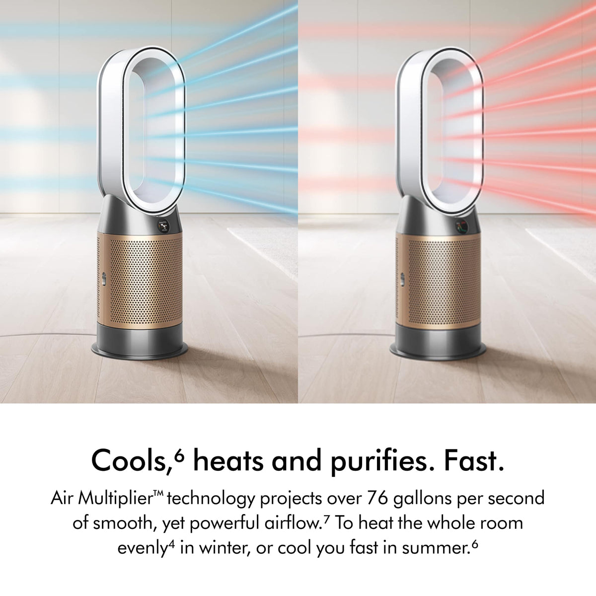 Dyson - Purifier Hot+Cool HP2 De-NOx​ - White/Gold