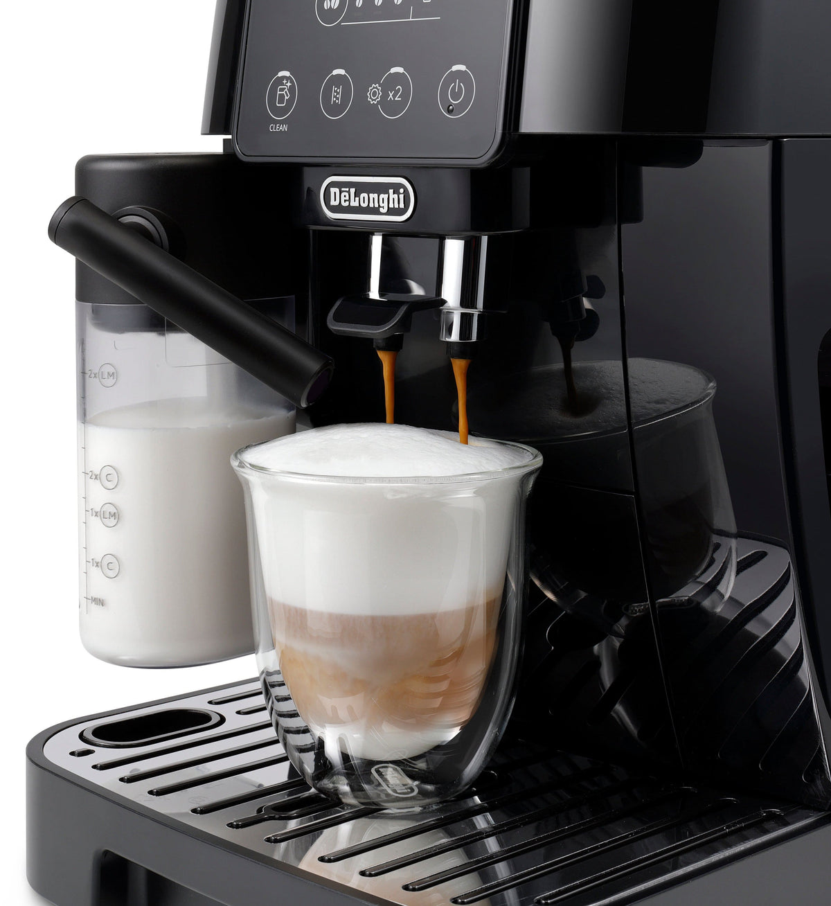 De'Longhi - Magnifica Start Fully Automatic Espresso Machine with Automatic Milk Frother - Black