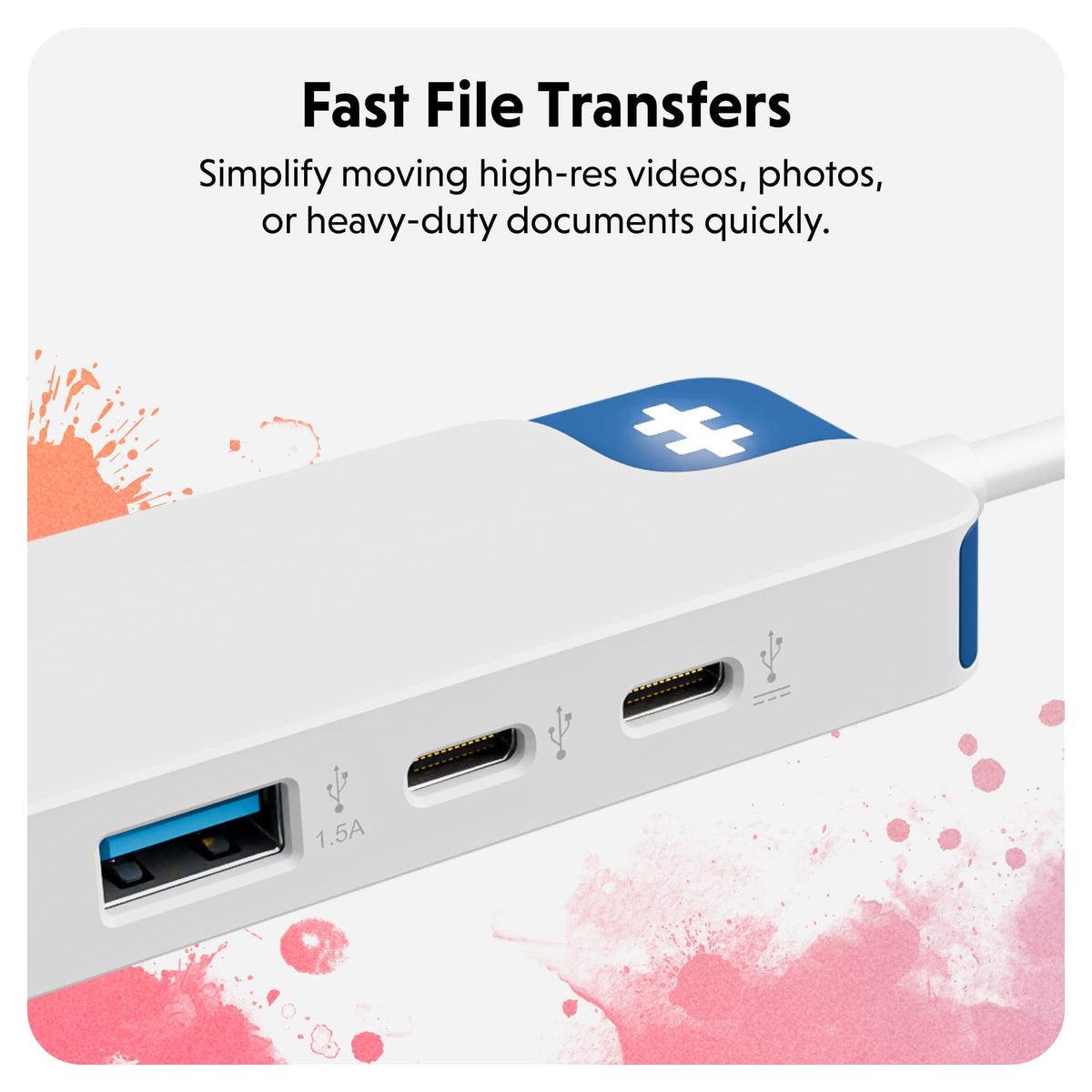 Hyper - HyperDrive Flex 5 Port USB-C Hub - Blue