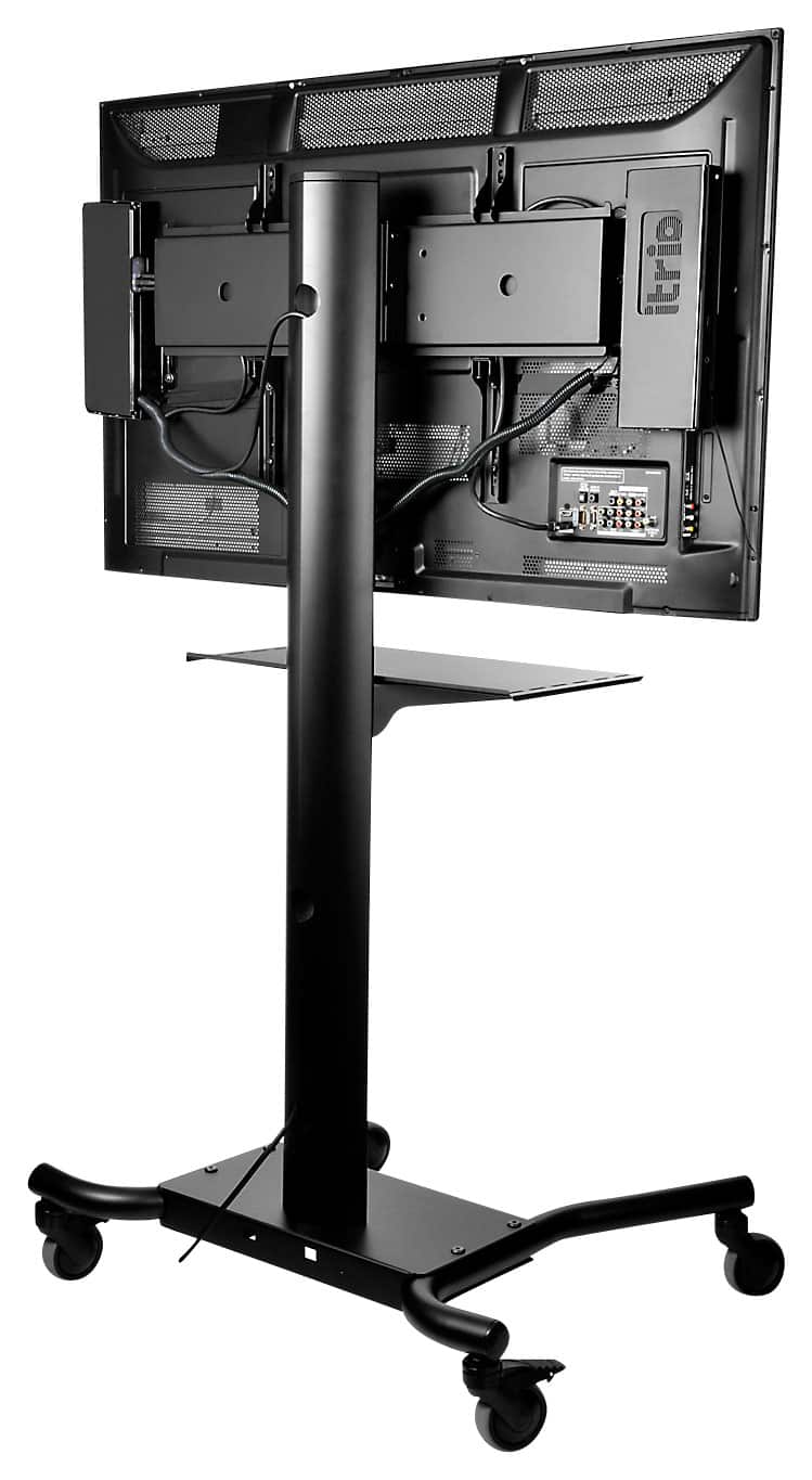 Peerless-AV - SmartMount Flat Panel Cart For 32" to 75" displays - Black