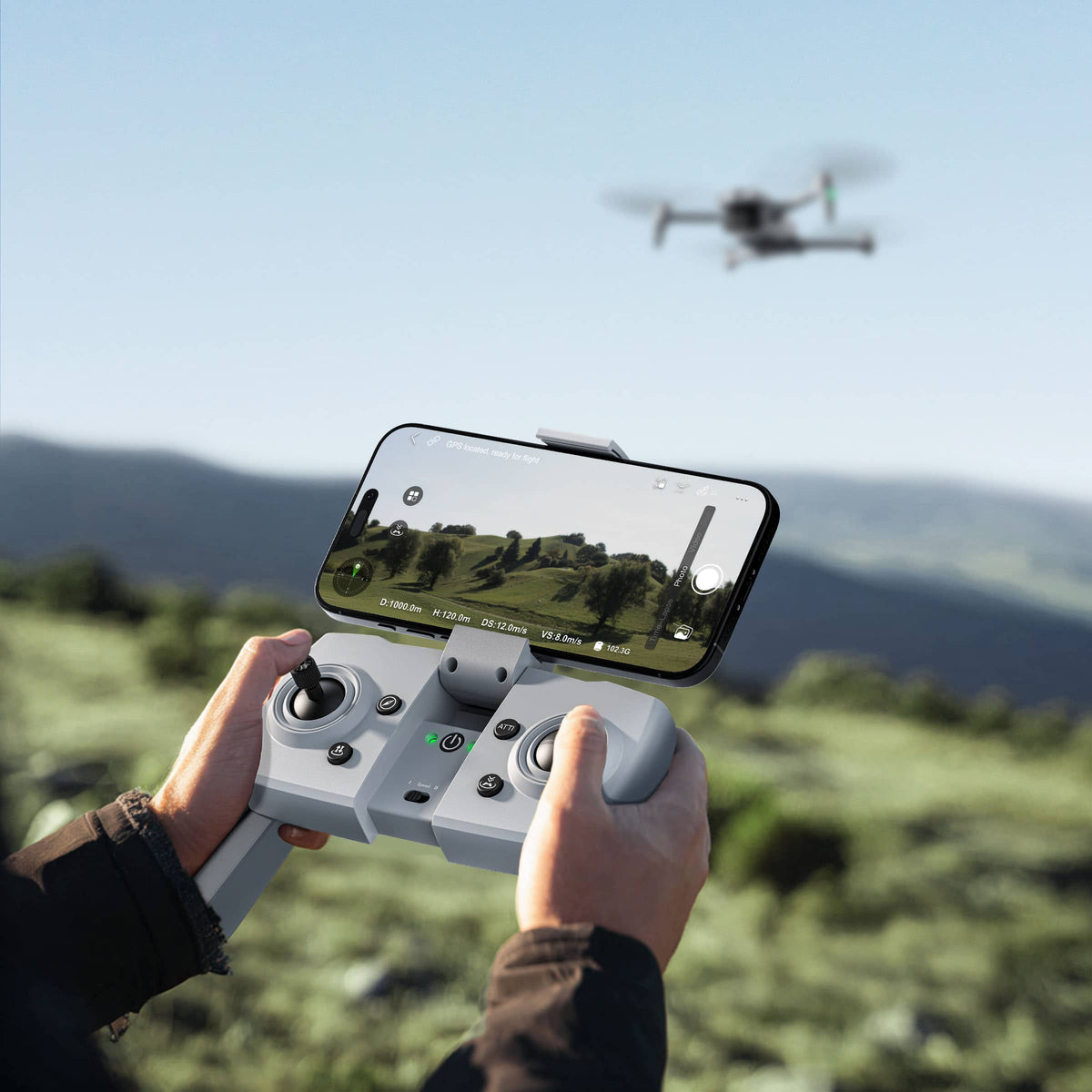 Snaptain - P10 4K Camera Drone with Remote Controller - Gray