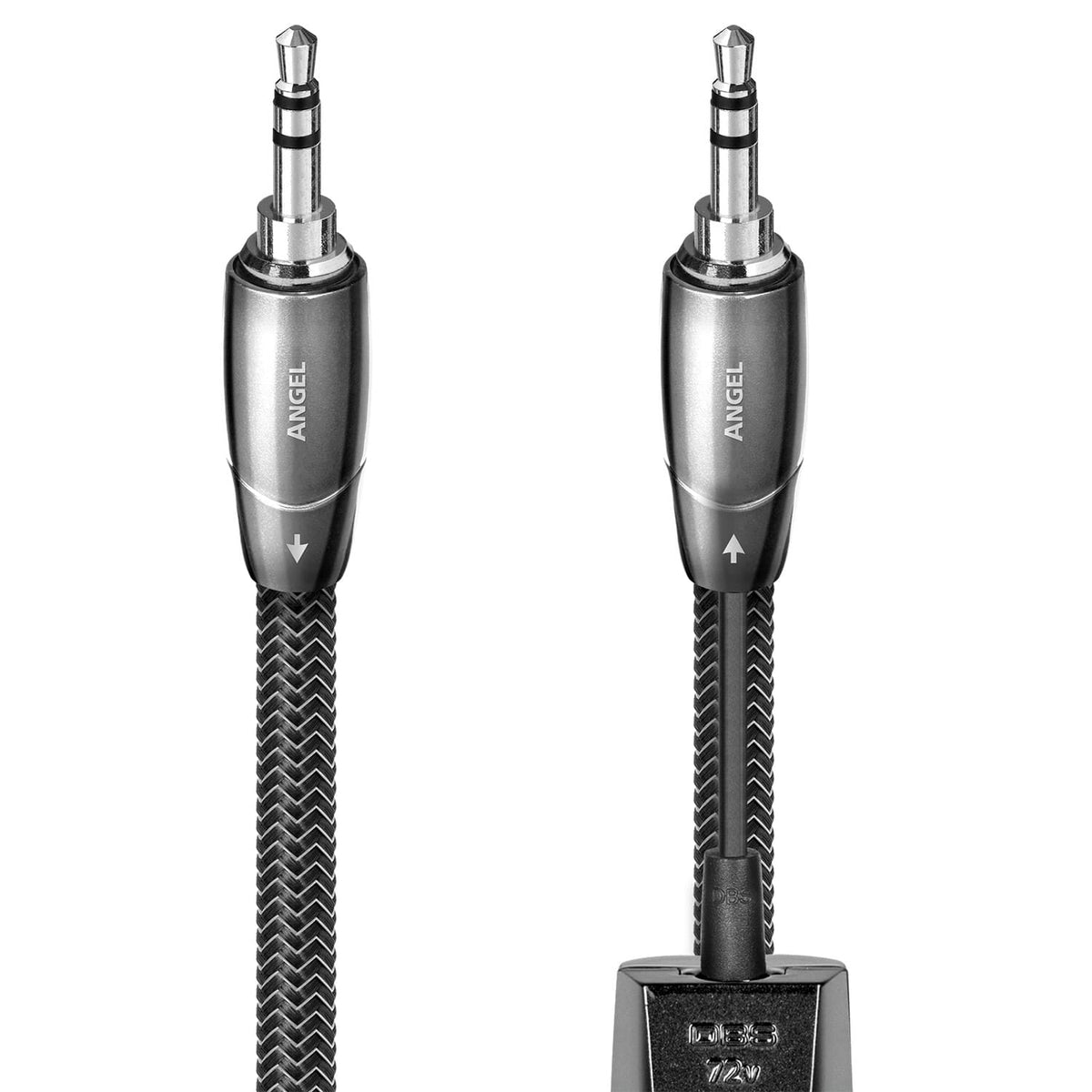 AudioQuest - Angel 3.5mm Mini M > M 3.3' Analog Audio Interconnect Cable - Silver on Black
