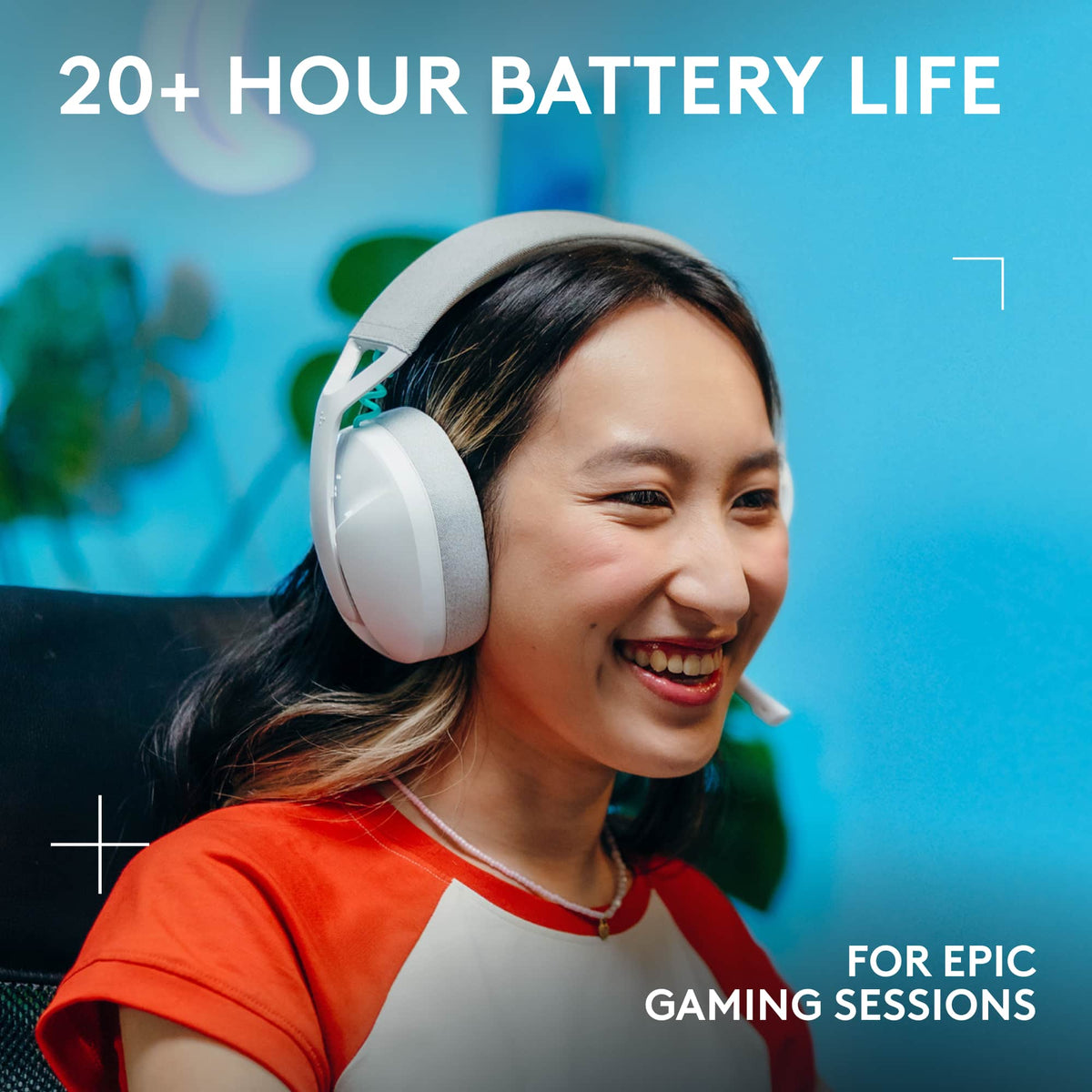 Logitech - G321 LIGHTSPEED Wireless Over-the-Ear Bluetooth Gaming Headset for Windows, PS4, PS5, Nintendo Switch, Mobile - White