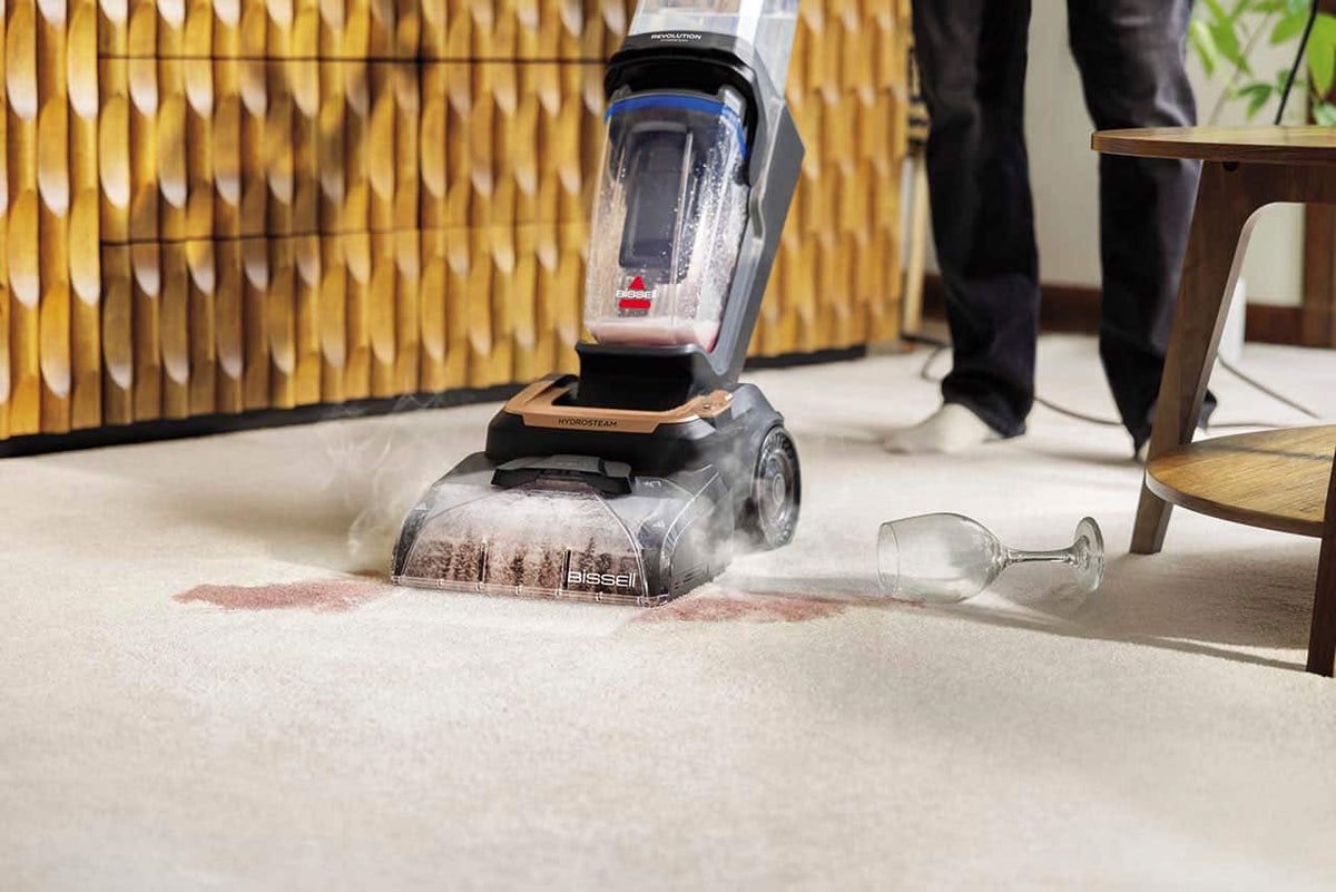 BISSELL - Revolution HydroSteam Upright Vacuum - Black / Copper Harbor
