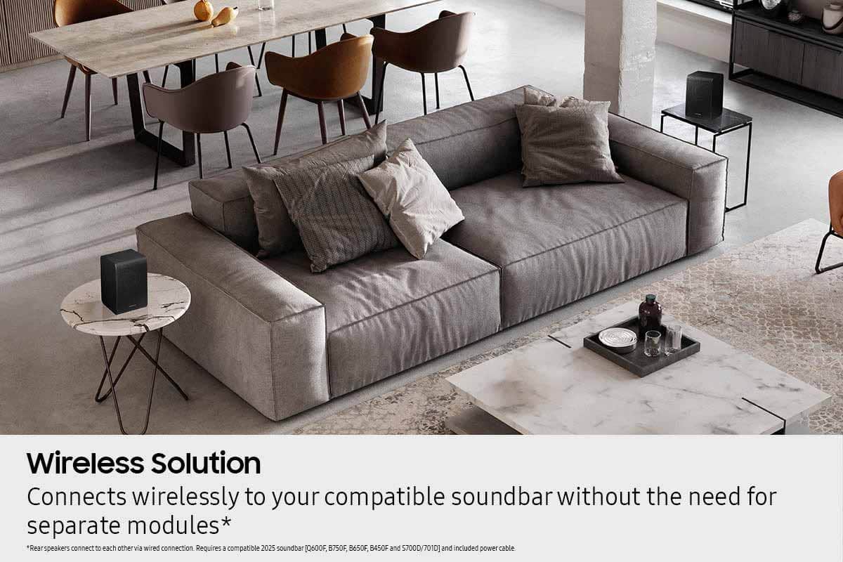Samsung - Wireless Rear Speaker Kit - Black