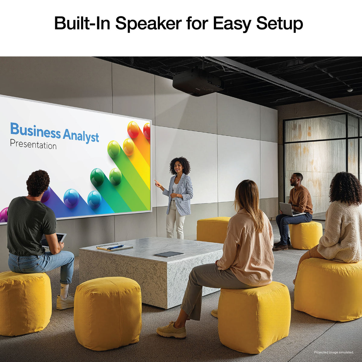 Epson - Pro EX9270 Projector, 4,600 Lumens of Color and White Brightness, 3LCD, Full HD 1080p, Wireless - Black