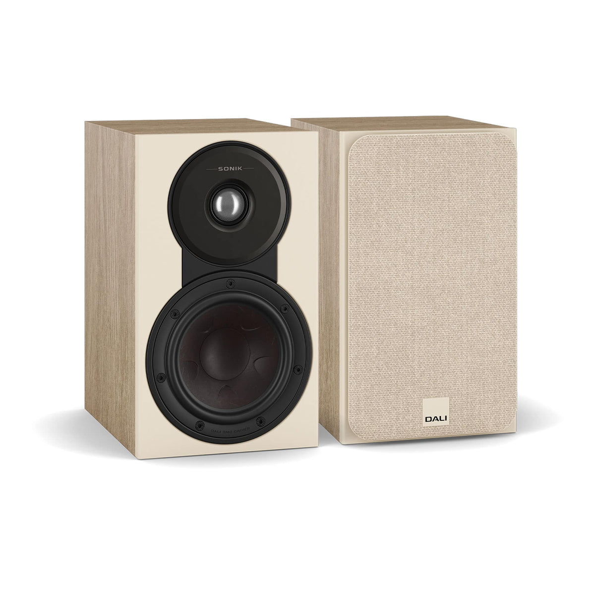 DALI - Sonik 1 Bookshelf Speakers (Pair) - Natural Oak - Brown