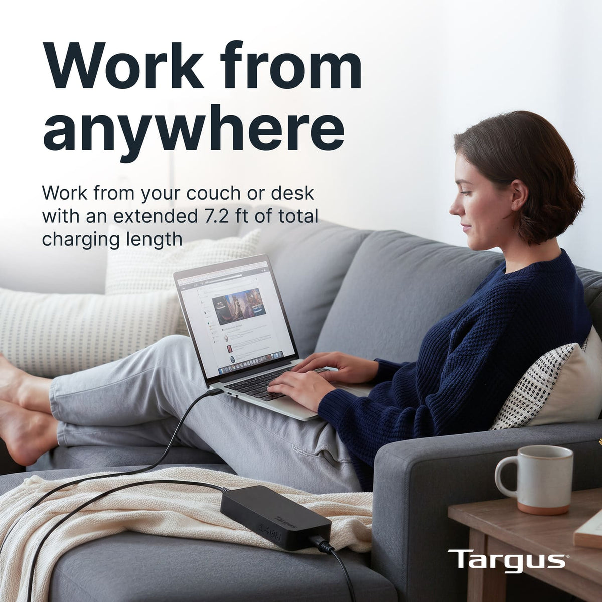 Targus - 140W USB-C Charger, PD 3.1 EPR - Black