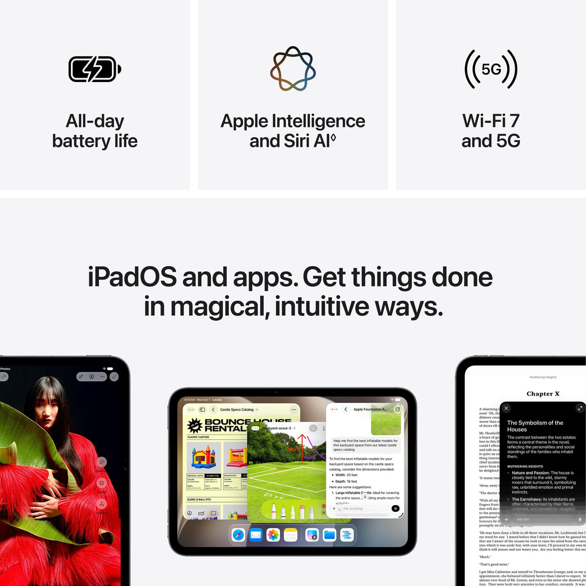 Apple - iPad mini (A20 Pro Chip) Wi-Fi + Cellular 128GB Standard Glass - Starlight (Verizon)
