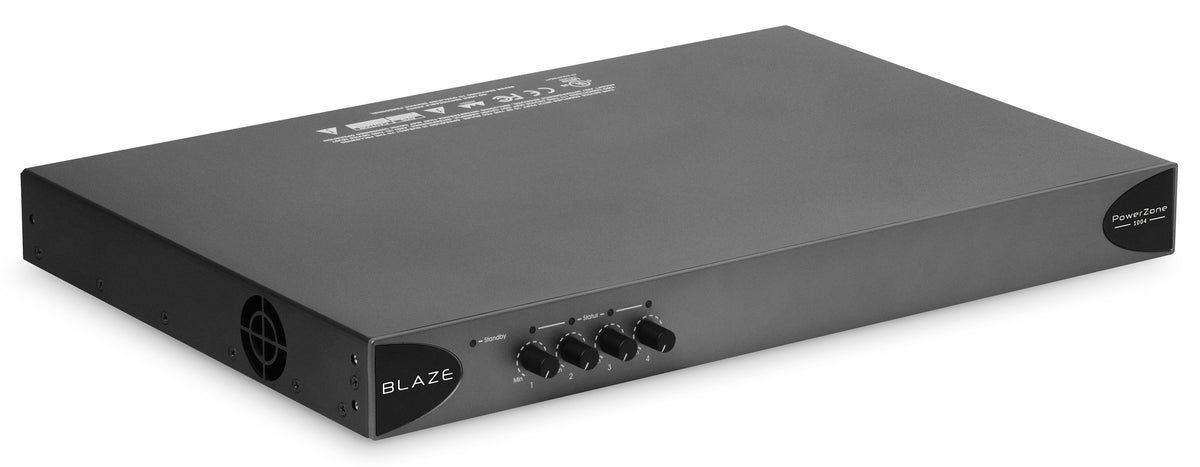 Sonance - Blaze PowerZone 1004 – 1000 W DSP-enabled Class-D amplifier with 4 channels (Each) - Black