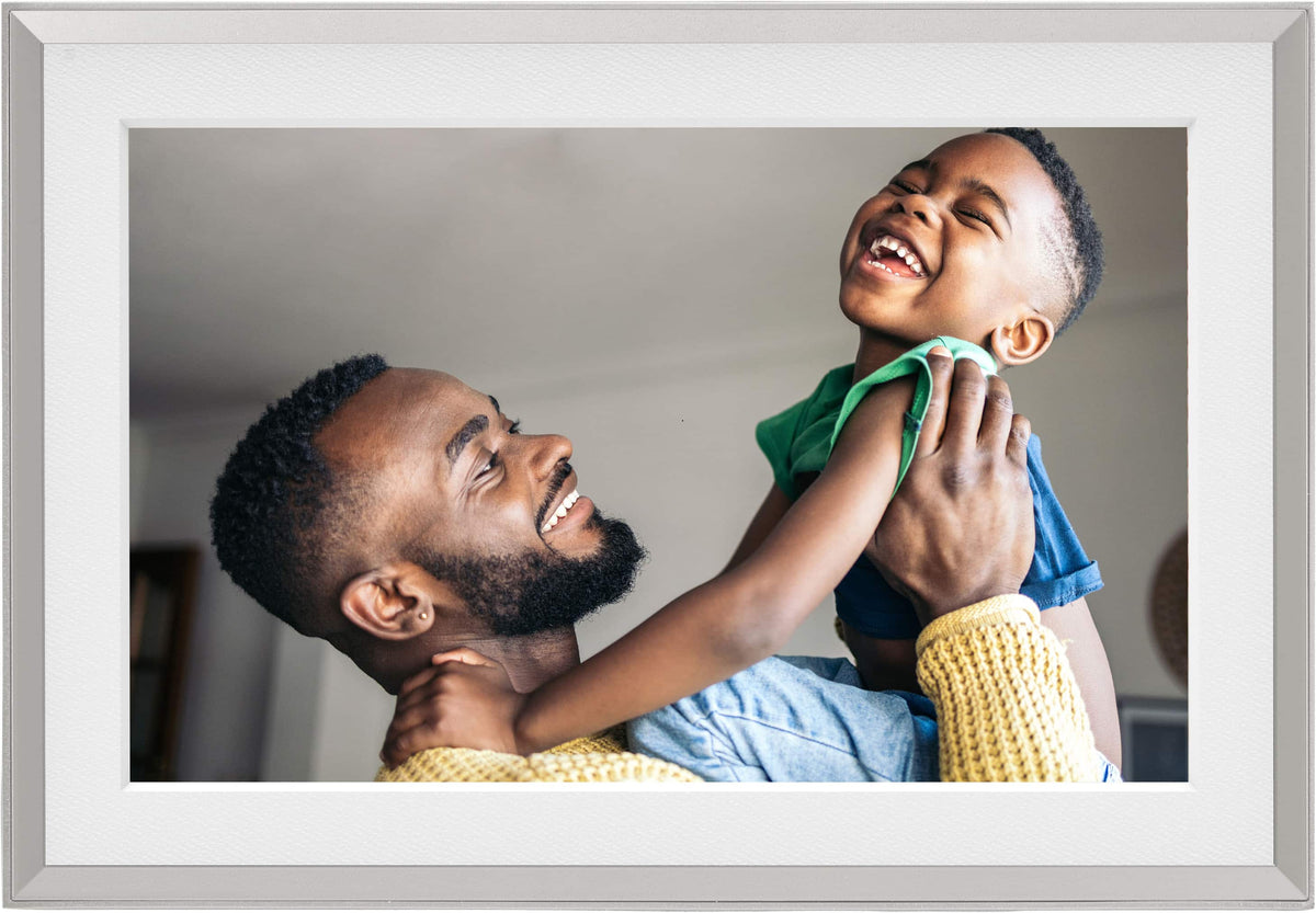 Aura Home - Aura Carver Mat 10 Digital Wifi Photo Frame-Sandstone with Paper Mat - Sandstone (Light)