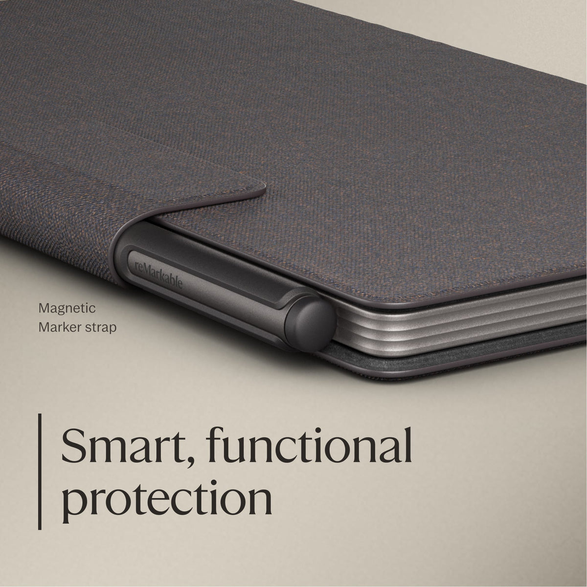 reMarkable - Paper Pro Move - Mosaic weave Book Folio for your 7.3'' paper tablet - Basalt