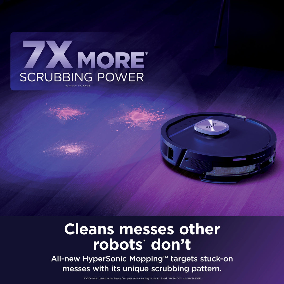 Shark - PowerDetect UV Reveal 2-In-1 Vac & Mop - Black