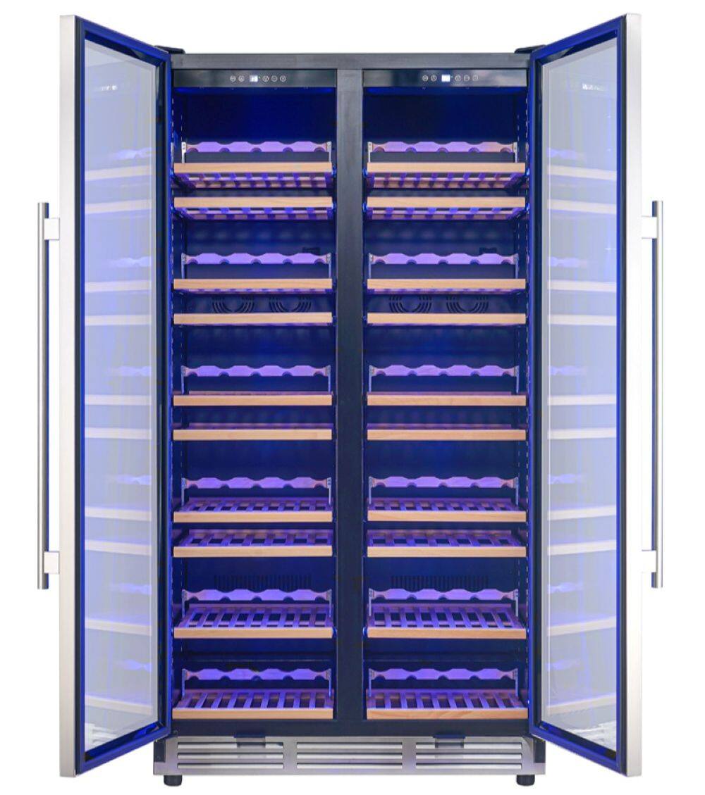 Forno Appliances - Vernazza 166-Bottle Dual Zone Wine Cellar - Stainless Steel