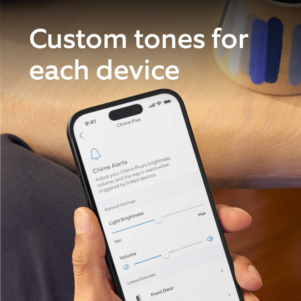 Ring - Chime Plus-Crisp, clear audio alerts for select devices, built-in night-light, customizable tones, easy setup - White