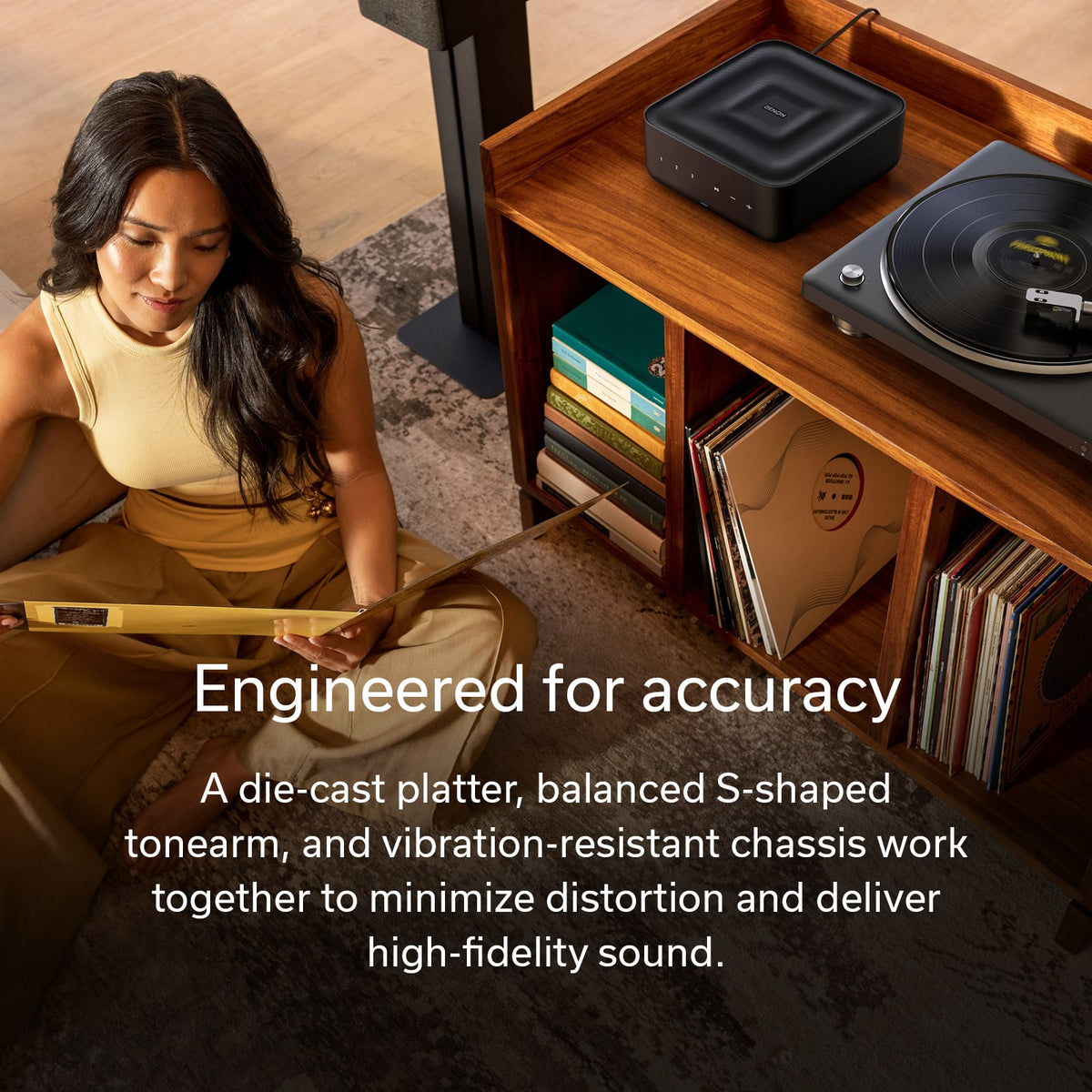 Denon - DP-500BT Premium Bluetooth Turntable - Black