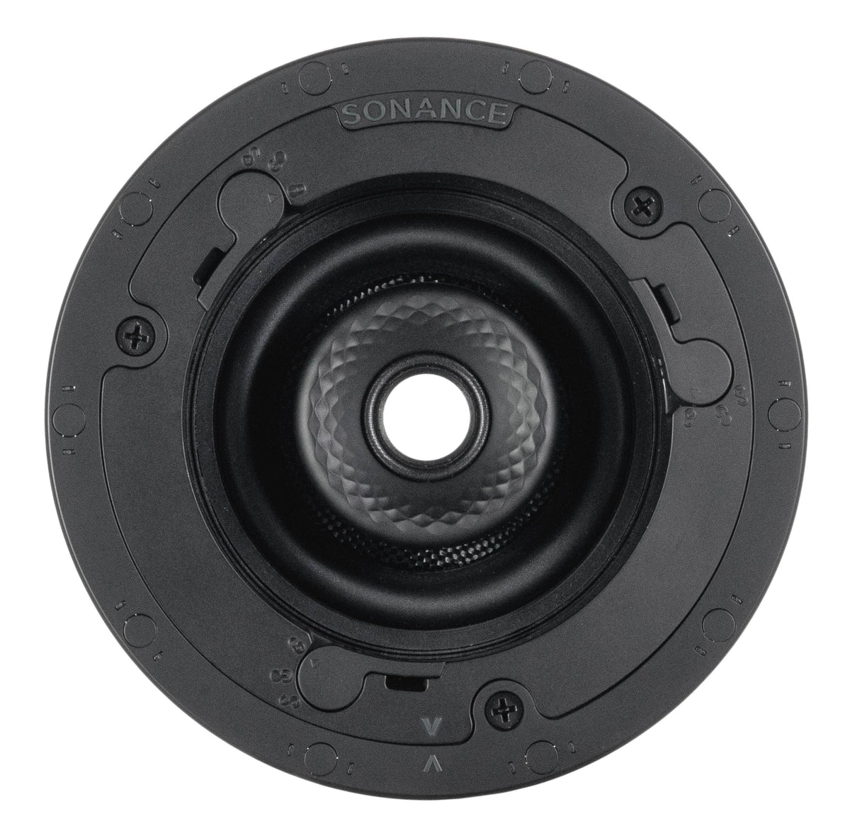 Sonance - VX46R SST SINGLE SPEAKER - Visual Experience Series 4-1/2" 2-Way Single Stereo In Ceiling Speaker (Each) - Paintable White