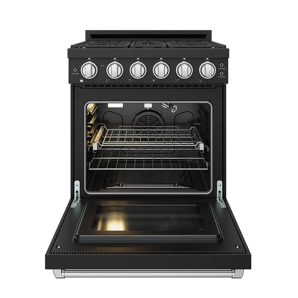 Gordon Ramsay Series by Thor Kitchen 4.55 Cu. Ft Freestanding Liquid Propane Gas Range with Stainless Steel Hardware - Black