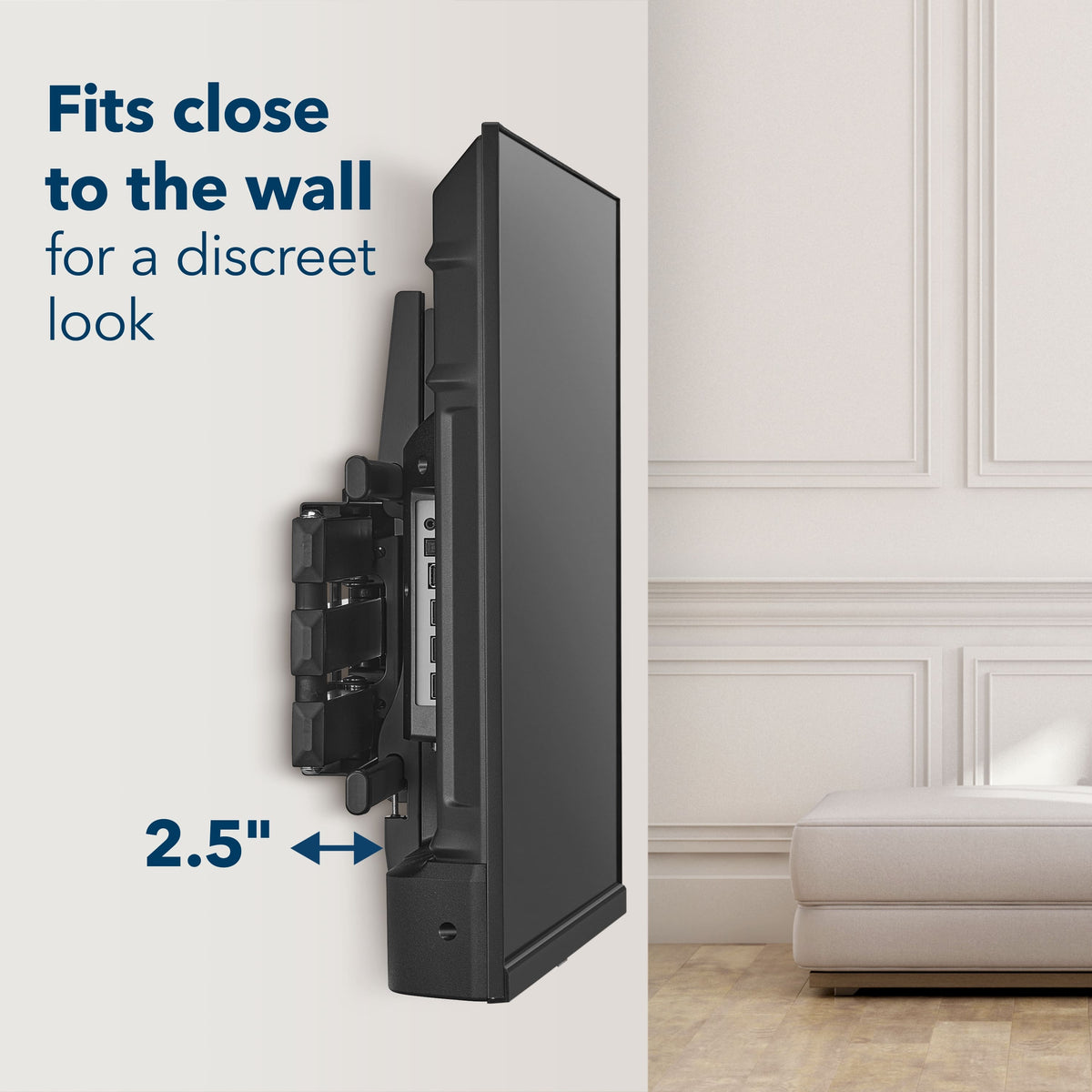 Insignia™ - Full-Motion TV Wall Mount for Most 42–90" TVs, Up to 120 lbs. — Extends 20" - Black
