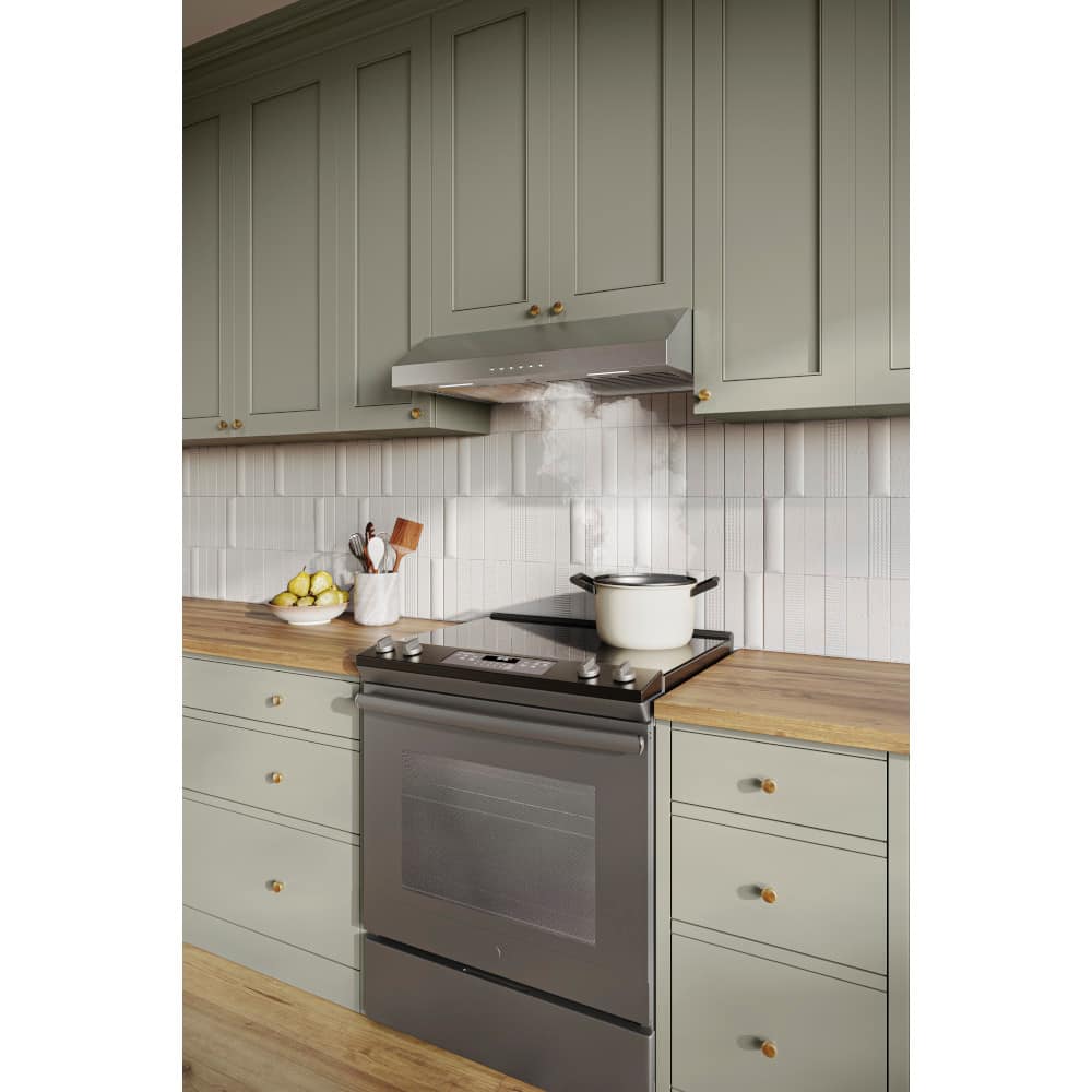 Broan - 30 inches - Convertible - Under cabinet Range Hood - Black