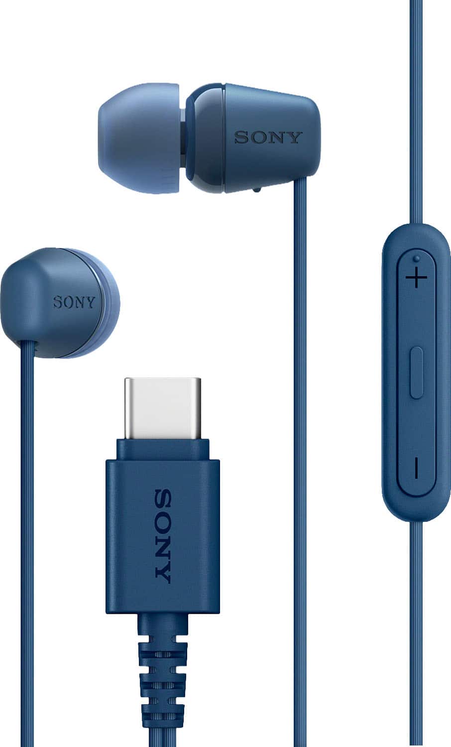 Sony - USB-C Wired In-ear Headphones - Blue