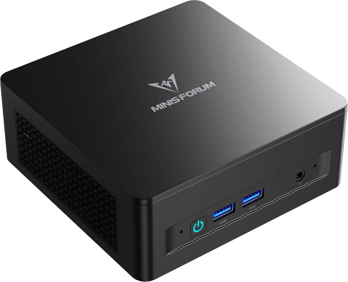 Minisforum - UM760 Slim Mini PC - AMD Ryzen 5 7640HS - 16GB RAM, 512 GB SSD Storage - Black