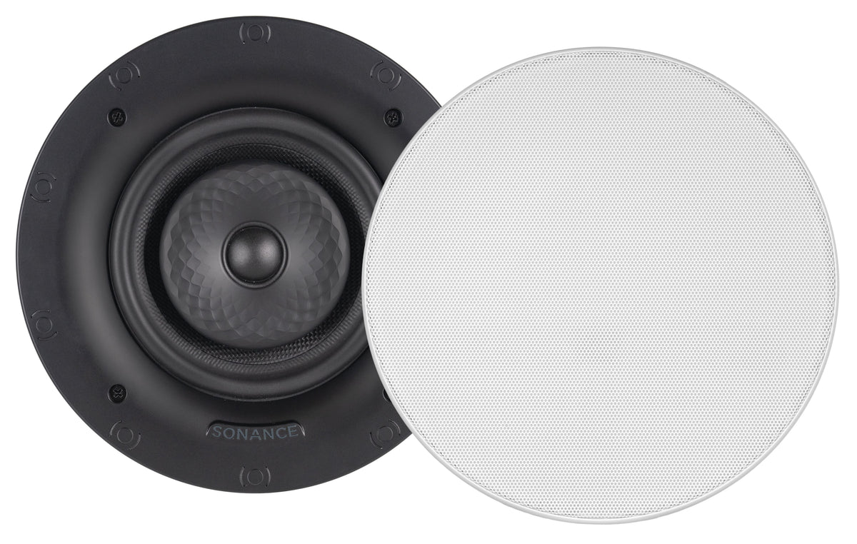 Sonance - VX62R TL SST SINGLE SPEAKER - Visual Experience Series 6.5" 2-Way Thinline In Ceiling Speaker (Each) - Paintable White
