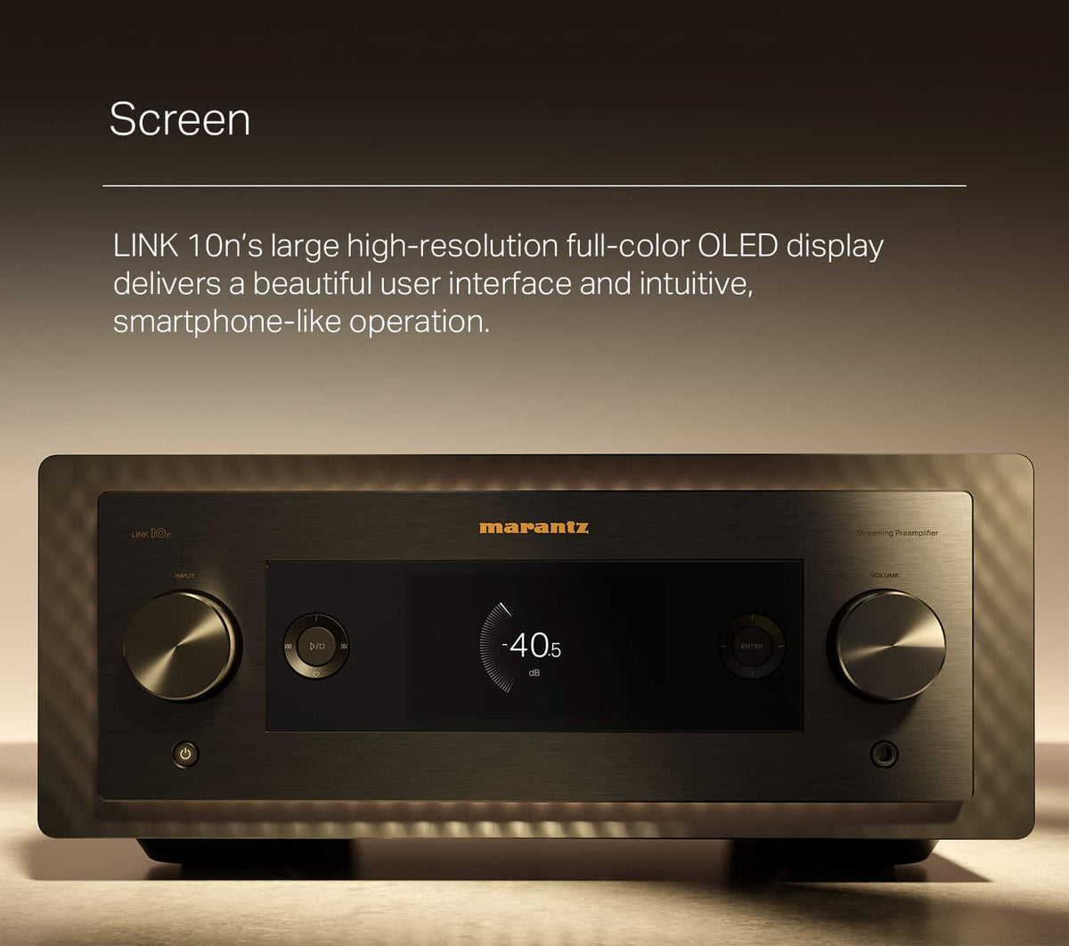 LINK 10n Network Audio Player with HEOS, Google Assistant Compatible - Marantz Champagne