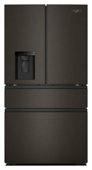 Whirlpool - 36 in. Wide 29 cu. ft. Family-Sized Capacity French Door Refrigerator with Flexible Temperature Drawer - Print Resist Blk Stnlss