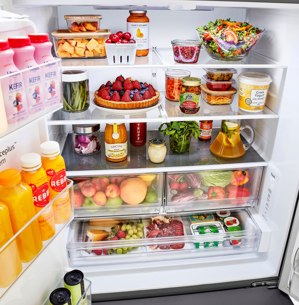 LG - 36-in Counter-Depth MAX 25.5 Cu. Ft. French Door Smart Refrigerator with Ice Plus - PrintProof Stainless Steel Look