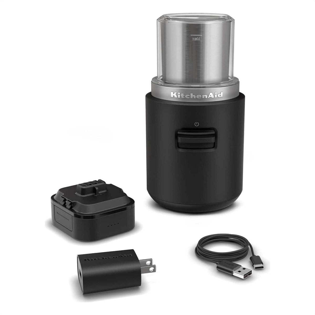 KitchenAid - Go Cordless Blade Grinder with Battery - Black